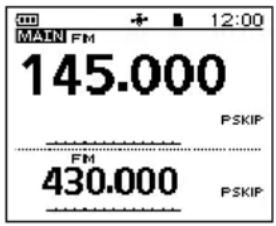ICOM ID-50E - Selezione della modalità di Selezione frequenza. - 1