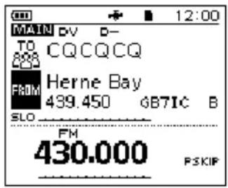 ICOM ID-50E - ■Funcionamiento de la función DR - 1