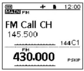 ICOM ID-50E - Auswahl des Frequenzauswahlmodus. - 3