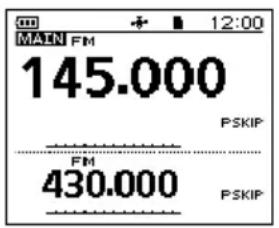 ICOM ID-50E - Selección del modo de selección de frecuencia. - 1