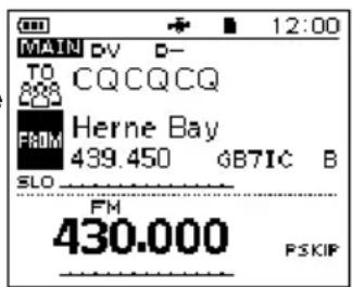 ICOM ID-50E - ■Azionamento della funzione DR - 1