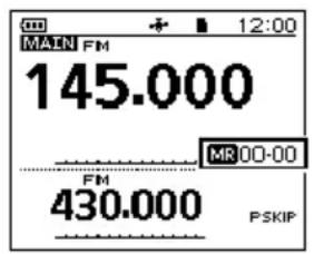 ICOM ID-50E - Selección del modo de selección de frecuencia. - 2