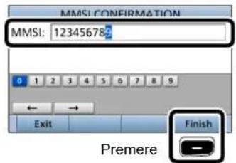ICOM IC-M605EURO - ■Inserimento del codice MMSI - 5