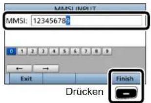 ICOM IC-M605EURO - ■Eingeben des MMSI-Codes - 3