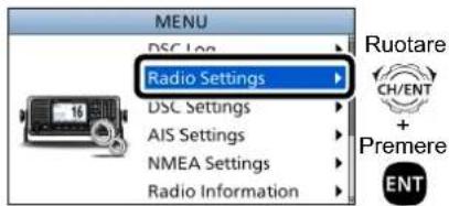 ICOM IC-M605EURO - ■Selezione di una voce del Menu - 1