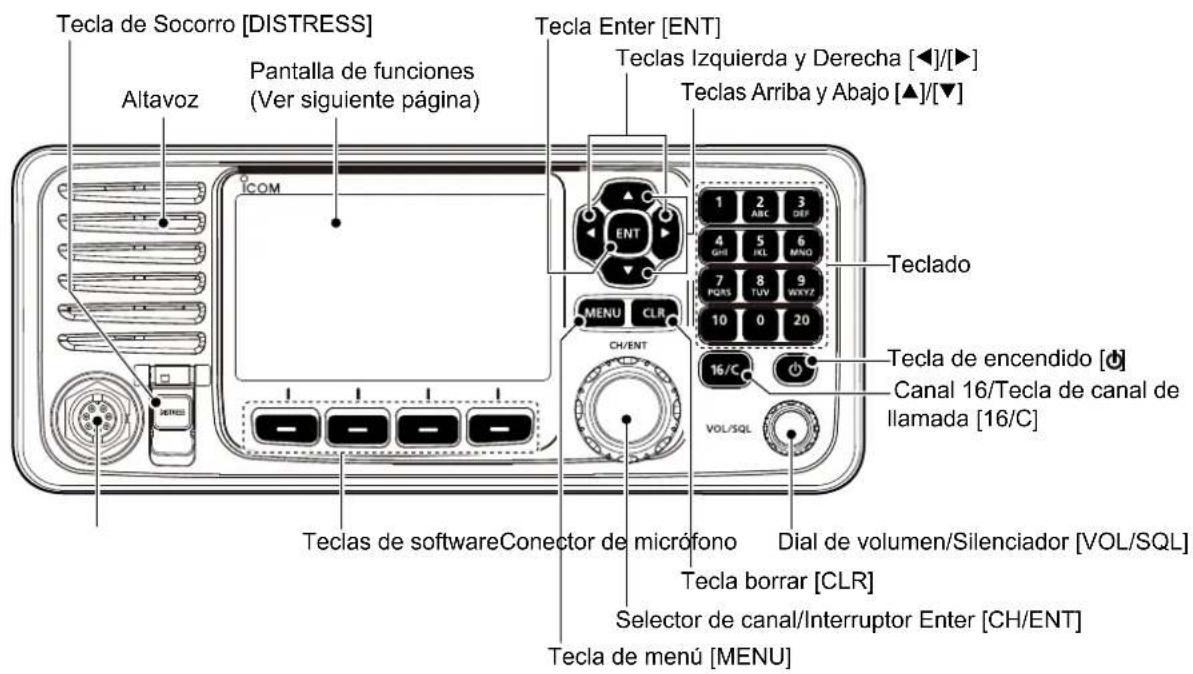 ICOM IC-M605EURO - Panel frontal - 1