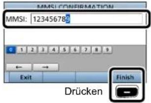ICOM IC-M605EURO - ■Eingeben des MMSI-Codes - 5