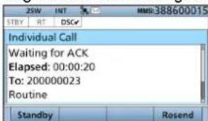 ICOM IC-M605EURO - Senden eines einzelnen Rufs - 7