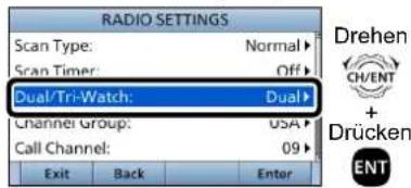 ICOM IC-M605EURO - ■Einen Menüpunkt wählen - 3