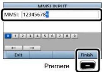 ICOM IC-M605EURO - ■Inserimento del codice MMSI - 3