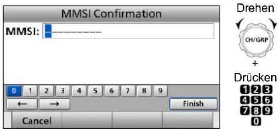 ICOM GM800 - Dieser erstmalige Code kann nur einmal eingegeben werden. - 3