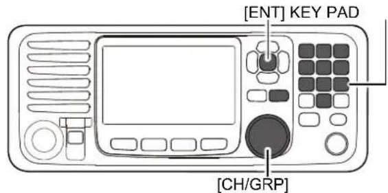[ENT] KEY PAD [CH/GRP]