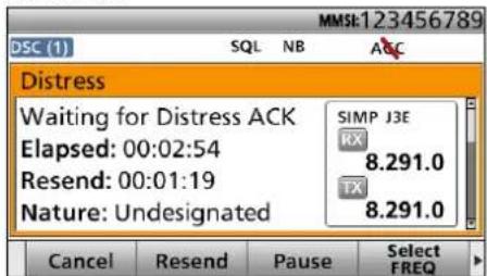 ICOM GM800 - Enviar una llamada de Socorro - 2