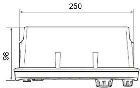 ICOM GM800 - Dimensioni del ricetrasmettitore - 2