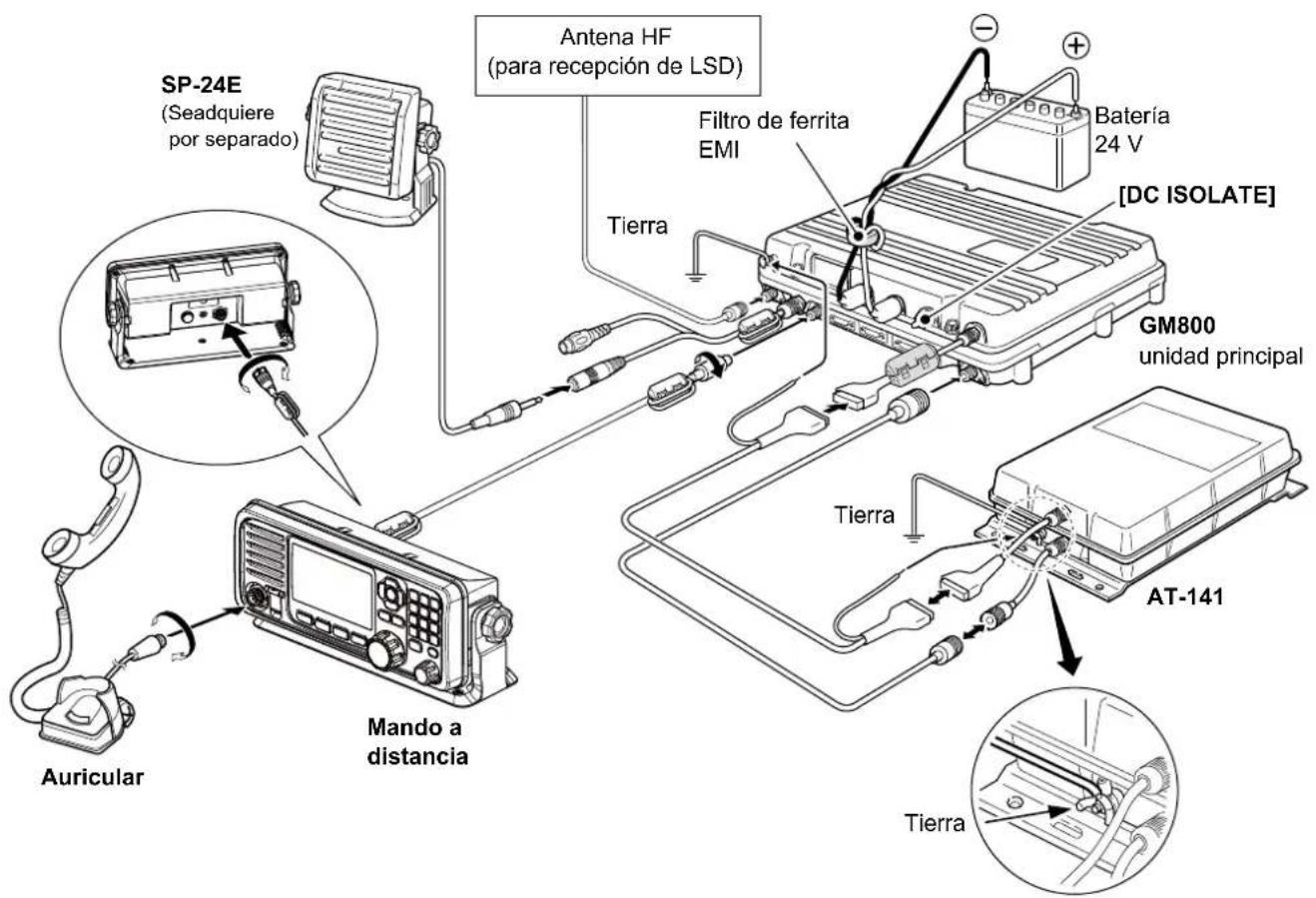 ICOM GM800 - Gonexiones básicas - 1