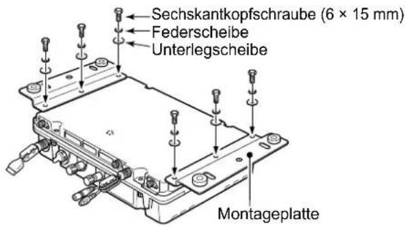 ICOM GM800 - Montage des Hauptgeräts - 2