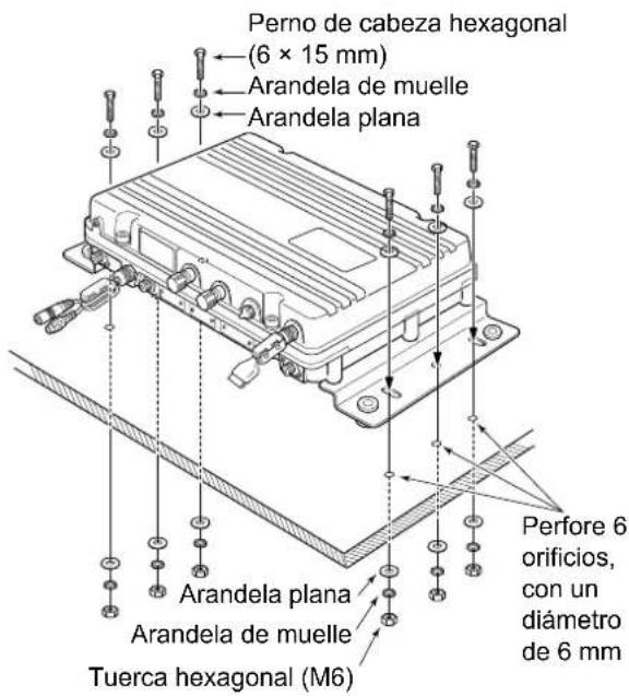 ICOM GM800 - Montaje de la unidad principal - 3