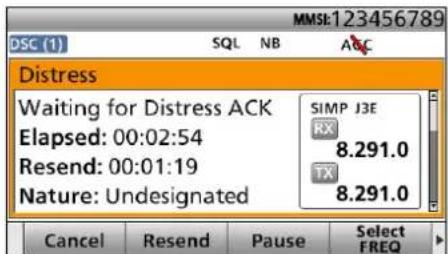 ICOM GM800 - Lancement d'un appel de Détresse - 2