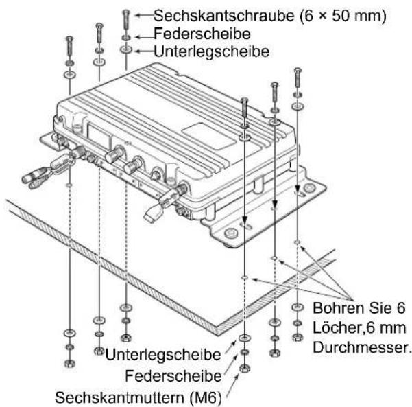 ICOM GM800 - Montage des Hauptgeräts - 3