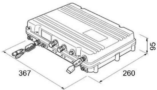ICOM GM800 - Dimensiones del radiotransmisor - 4