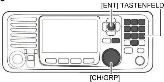ICOM GM800 - ◇ Verwenden des Kanal- und Gruppen-Wählers - 1