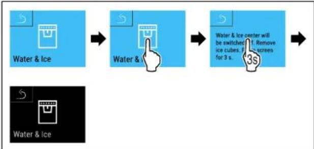LIEBHERR MBsddi 9028 Plus - Απενεργοποίηση Κέντρου Water &amp; Ice - 1