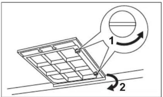ELECTROLUX LFT826X - Înlocuirea filtrului de cărbune - optional - 1