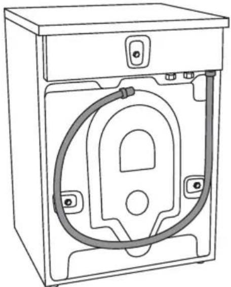 ASKO W7096XW - Installation du flexible de vidange - 2