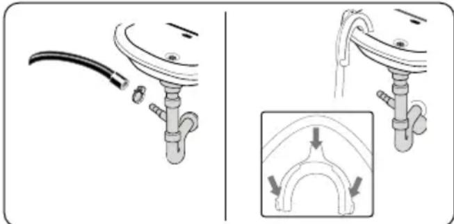 Orima ORM-14103-SIW - Raccordement du tuyau de vidange - 1