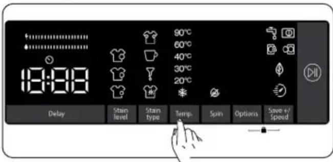 Orima ORM-14103-SIW - Selecionar a temperatura da água de lavagem - 1