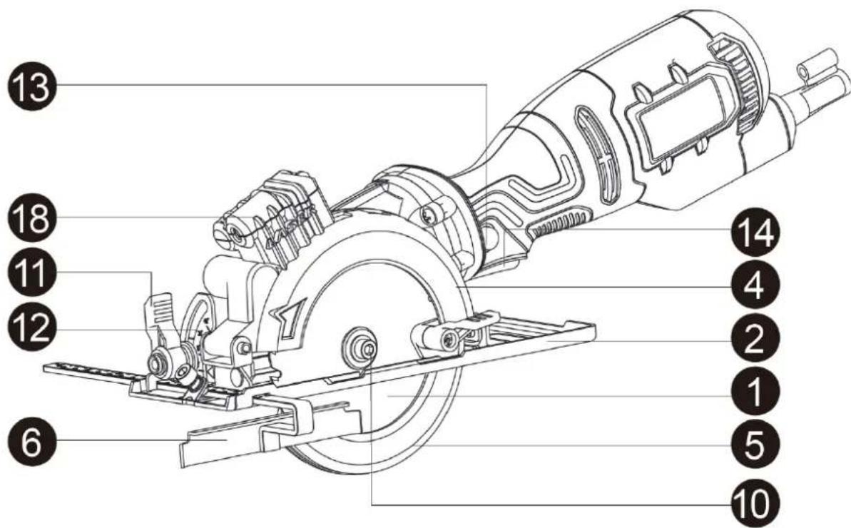 MSW SAW700 - Beschreibung des Geräts - 1