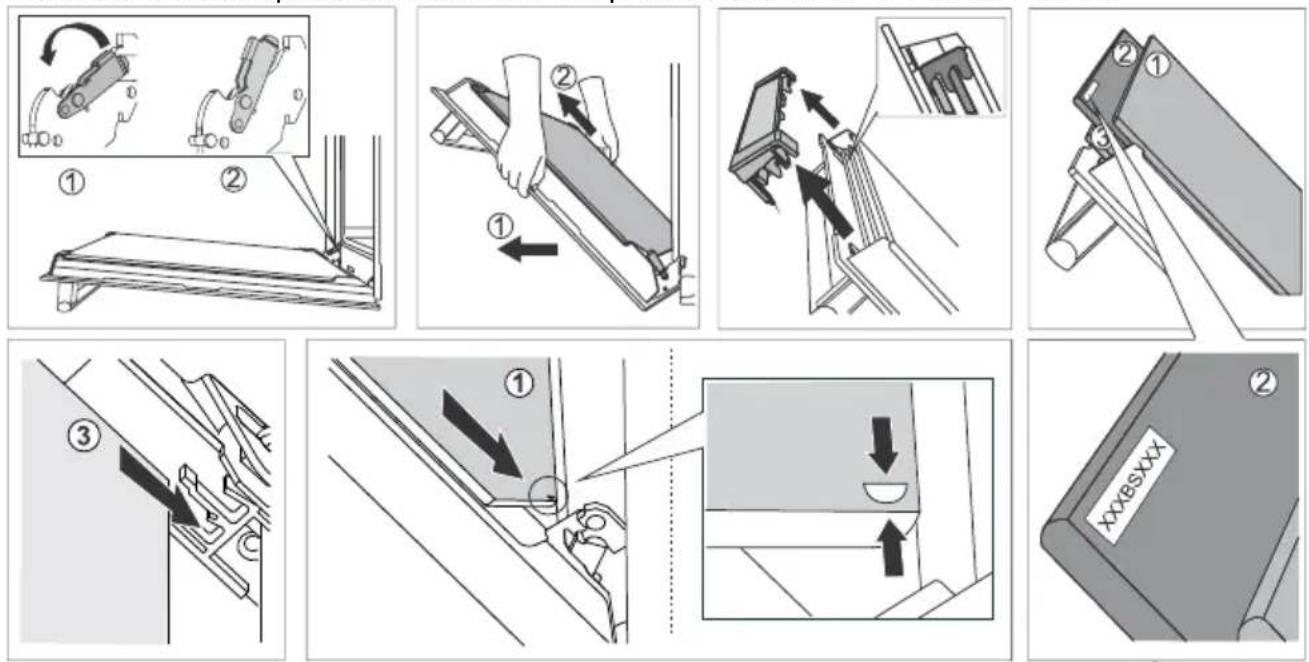 ASKO OCS26BGH - Retrait et remplacement de la porte du four et des vitres - 1