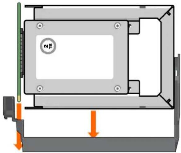 DELL PowerVault ME5012 - Installation d'un lecteur de disque de remplacement 2,5 pouces dans un DDIC (Disk Drive in Carrier) - 3