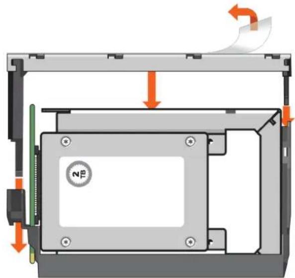 DELL PowerVault ME5012 - Installation d'un lecteur de disque de remplacement 2,5 pouces dans un DDIC (Disk Drive in Carrier) - 4