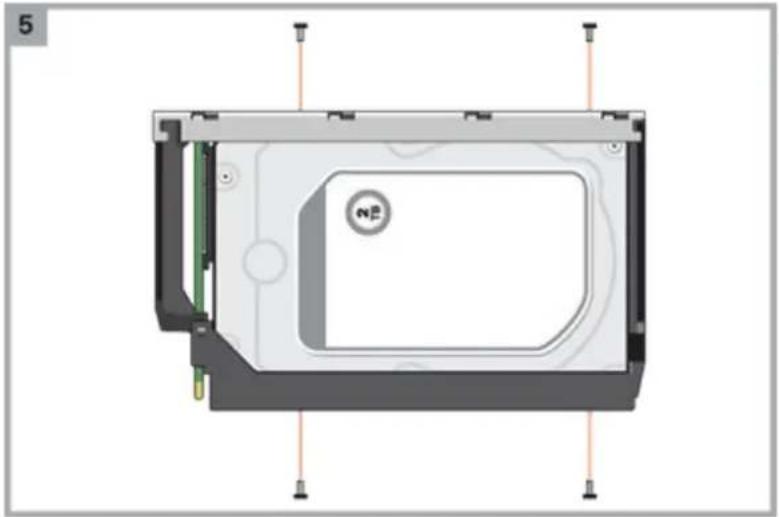 DELL PowerVault ME424 - Installation d'un lecteur de disque de remplacement 3,5 pouces dans un DDIC (Disk Drive in Carrier) de première génération - 5