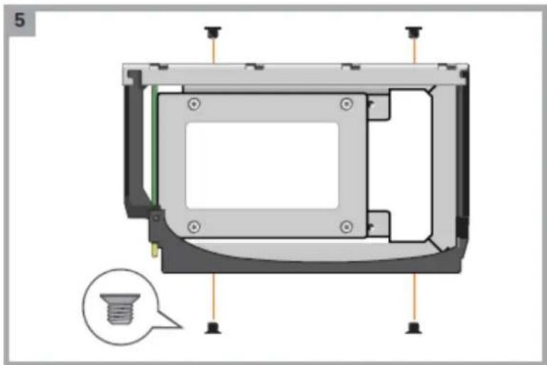 DELL PowerVault ME424 - Installation d'un lecteur de disque de remplacement 2,5 pouces dans un DDIC (Disk Drive in Carrier) de première génération - 5