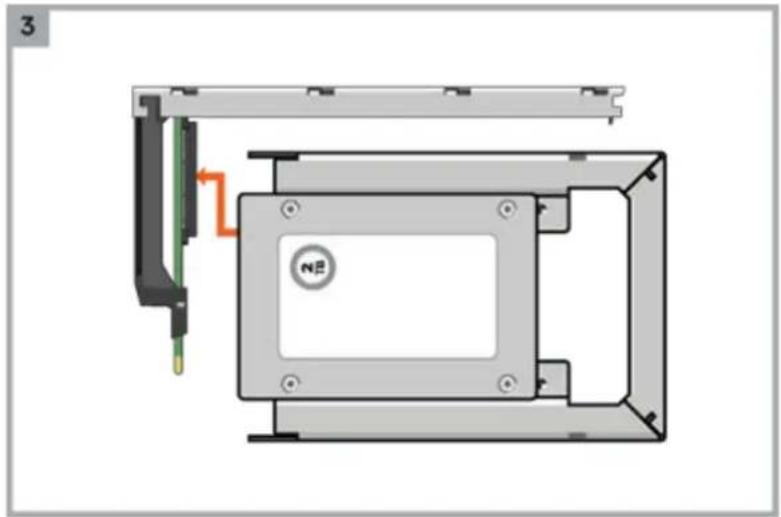 DELL PowerVault ME424 - Installation d'un lecteur de disque de remplacement 2,5 pouces dans un DDIC (Disk Drive in Carrier) de première génération - 3