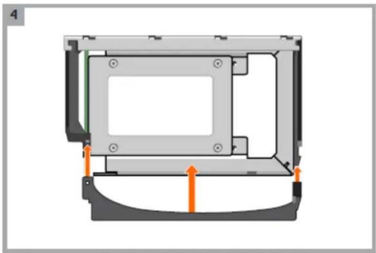 DELL PowerVault ME424 - Installation d'un lecteur de disque de remplacement 2,5 pouces dans un DDIC (Disk Drive in Carrier) de première génération - 4