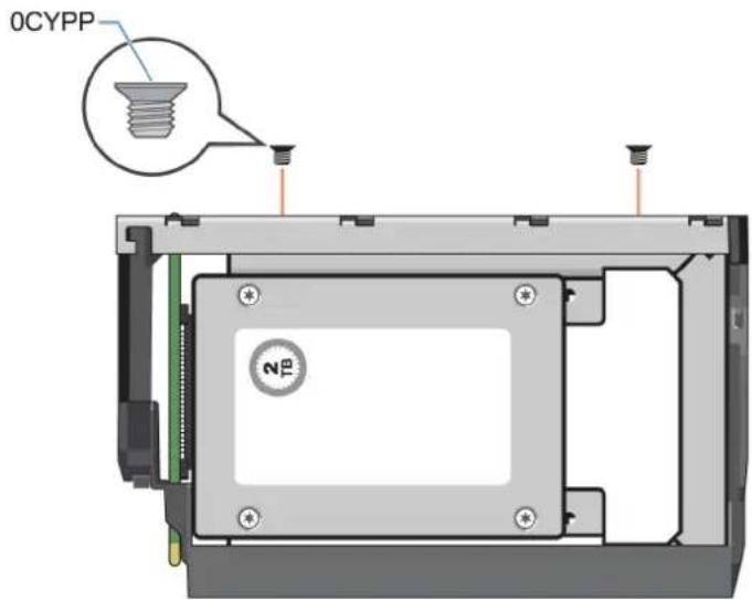 DELL PowerVault ME424 - Installation d'un lecteur de disque de remplacement 2,5 pouces dans un DDIC (Disk Drive in Carrier) - 5