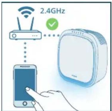 PHILIPS AC3360 - Wi-Fi savienojuma iestatišana pirmo reizi - 3