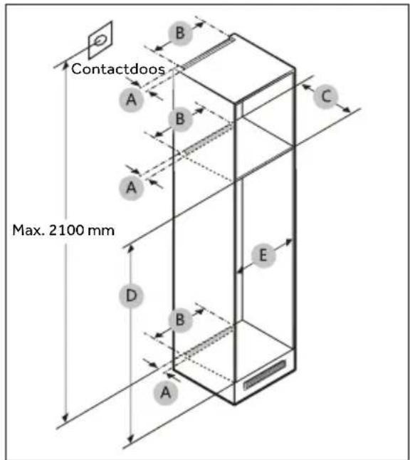 HAIER HBQW5719E - Doorsnede van ventilatie - 3