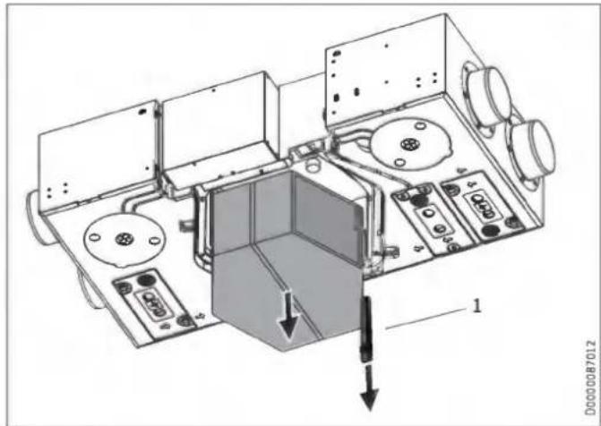 STIEBEL ELTRON LWZ 130 E-W - Cleaning the float module of the condensate pump - 1
