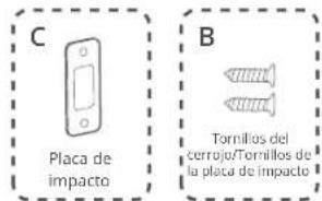 eufy Smart Lock S230 - Paso 3. Instale la placa de impacto - 1
