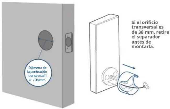 eufy Smart Lock S230 - Paso 4. Instalación de la pieza exterior - 1