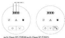 eufy Clean XFi - Tasten und Anzeigen - 1