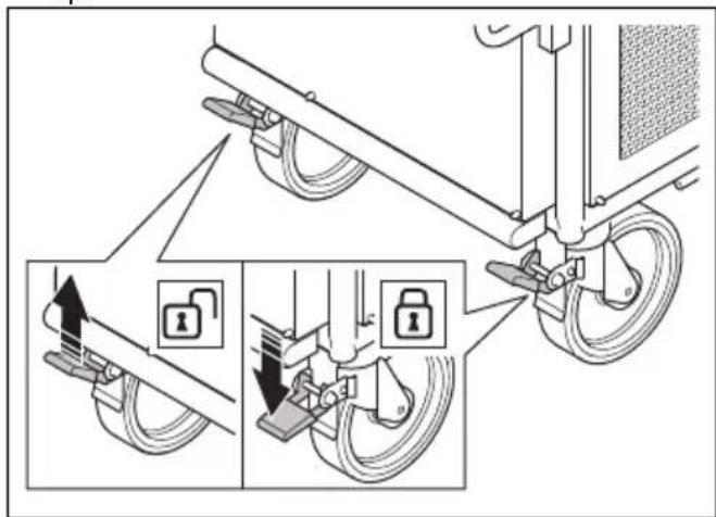HUSQVARNA TF 334 - To engage and disengage the parking brake - 1