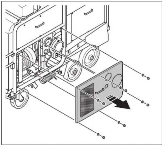 HUSQVARNA TF 334 - Het filter van de waterafscheider reinigen - 1