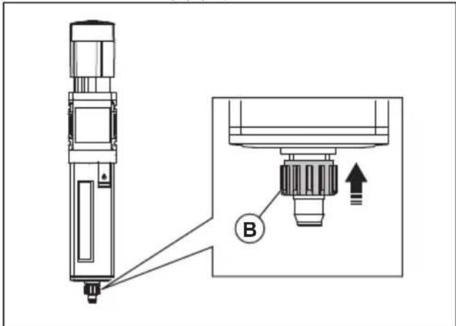 HUSQVARNA TF 334 - To drain the water from the water separator - 3