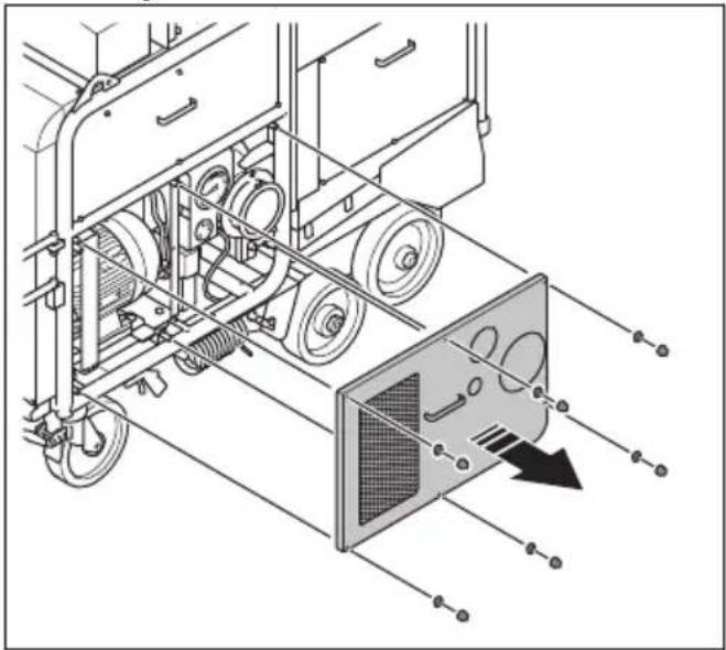 HUSQVARNA TF 334 - Nettoyage du filtre du séparateur d'eau - 1