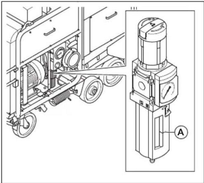 HUSQVARNA TF 334 - To drain the water from the water separator - 2